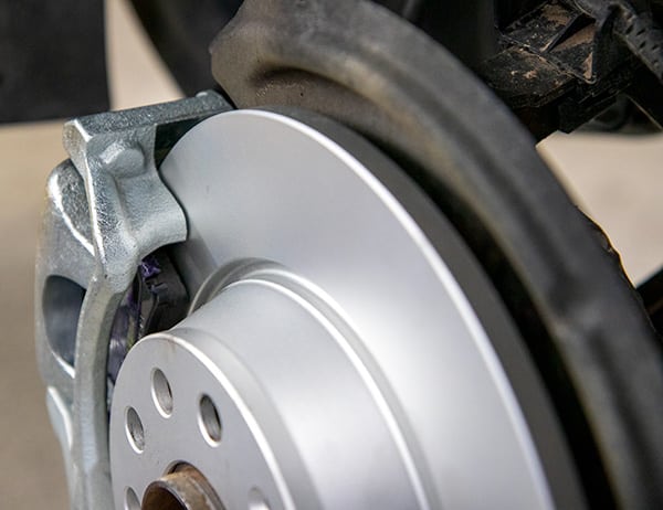 Rotor and pad brake replacement on 2015 Volkswagon at Shadetree Automotive Layton Utah